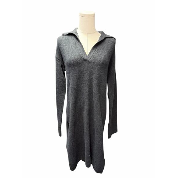 Abercrombie & Fitch Long Sleeve Knitted Collared Sweater Dress - Picture 4 of 7